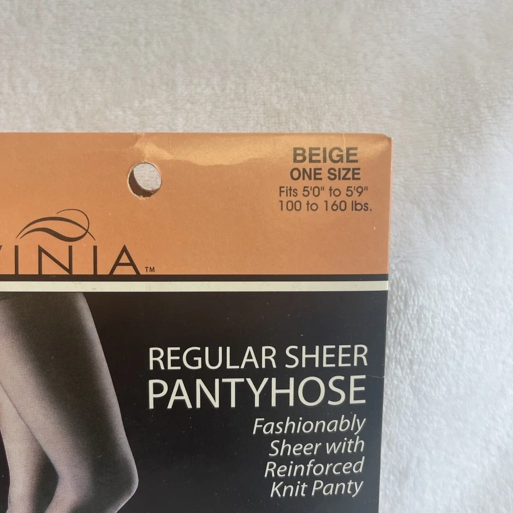 Ravinia Regular Sheer Pantyhose Beige‎ One Size Fashionably Sheer Reinforced